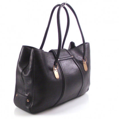 Gucci Leather Large Flap Tote Black 3 of 11
