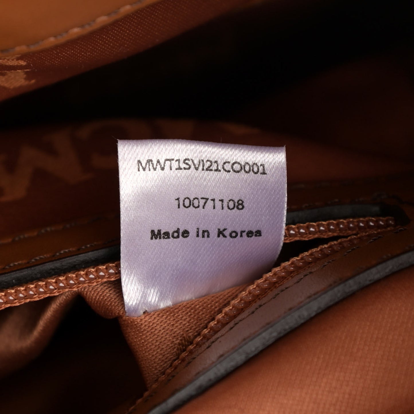 Visetos Top Handle Satchel Cognac