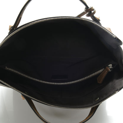 Fendi Vitello Dolce Croc Tail Large By The Way Boston Bag Foresta Marrone 5 of 6