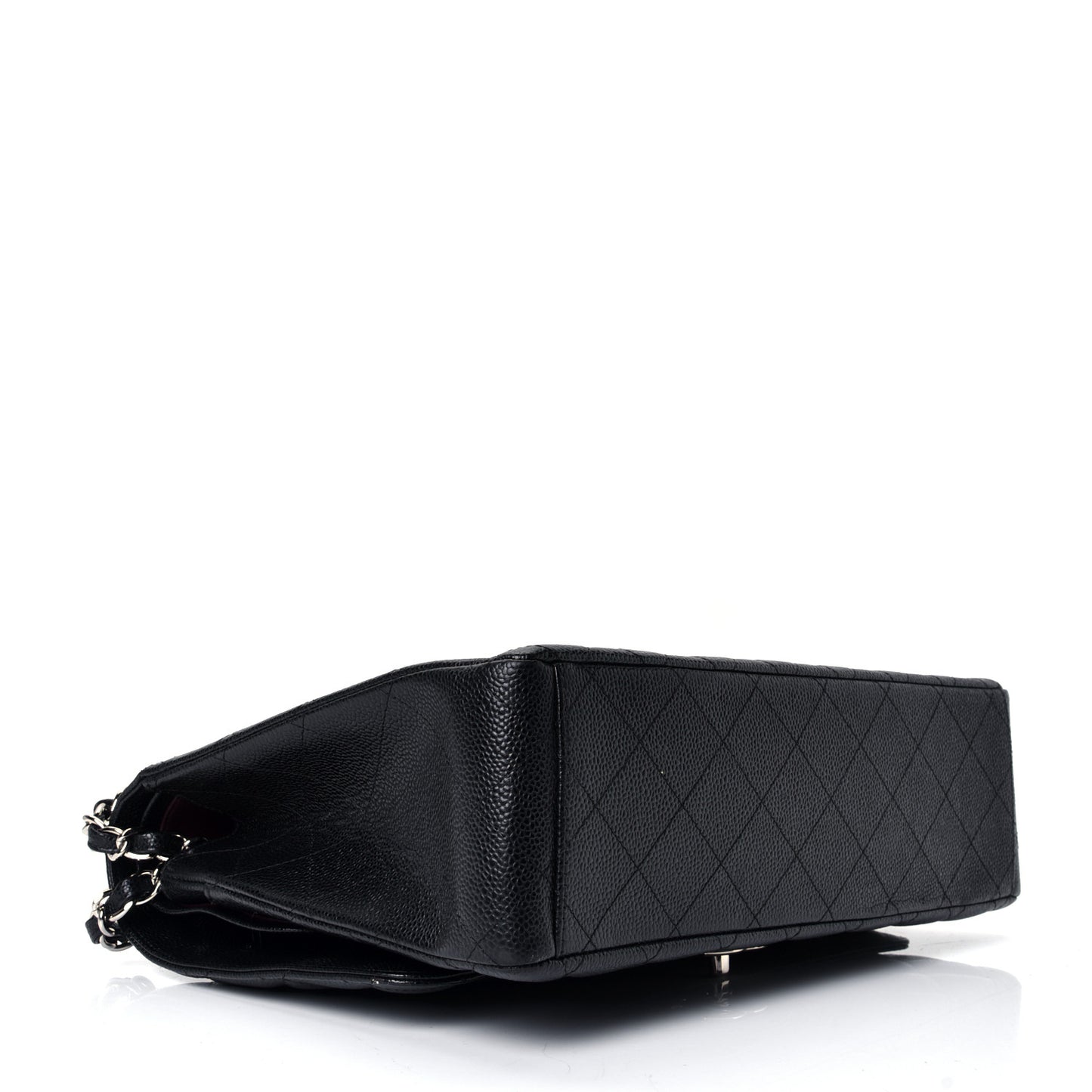 Caviar Quilted Maxi Double Flap Black