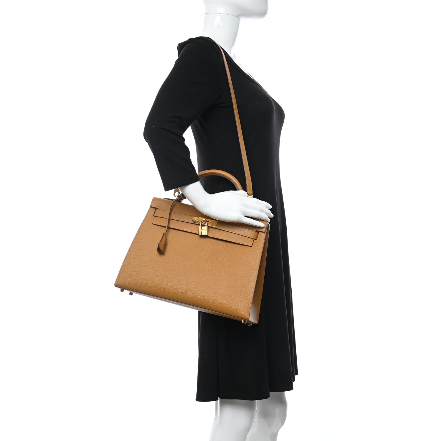 Hermes Epsom Kelly Sellier 32 Sesame 2 of 12