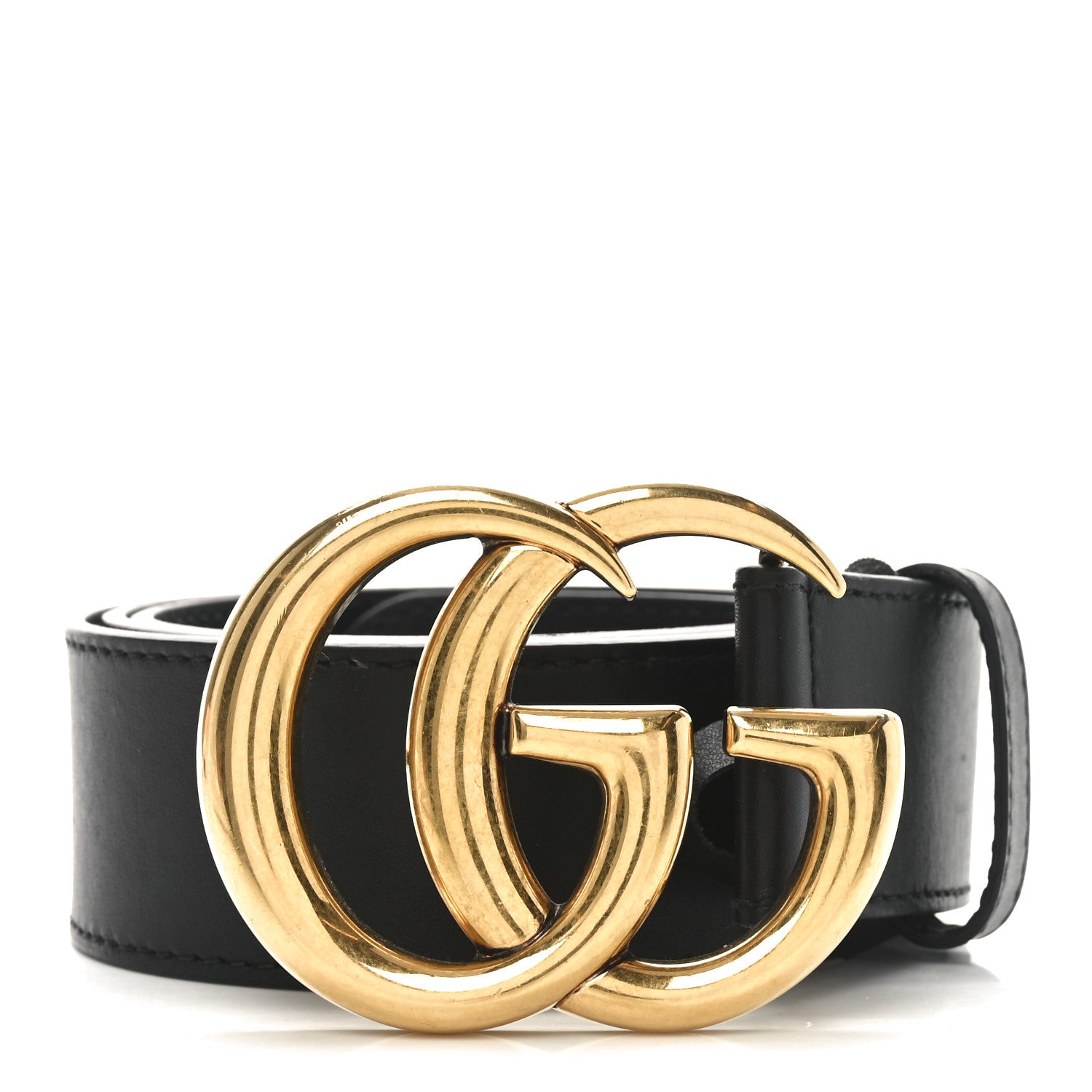 Gucci Calfskin Double G 40mm Belt 90 36 Black 1 of 5
