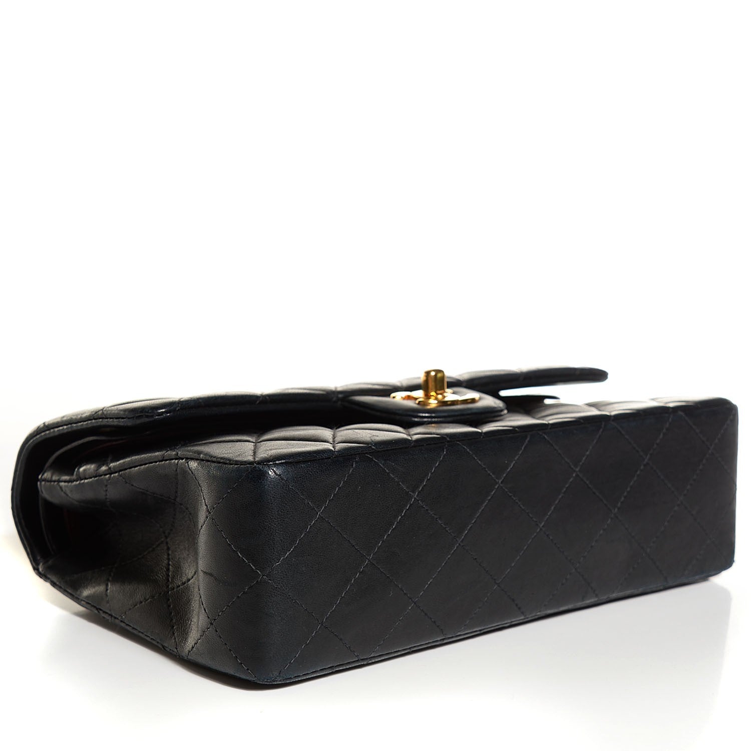 Chanel Lambskin Quilted Medium Double Flap Black 4 of 9