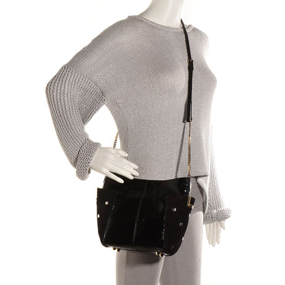 Jimmy Choo Crinkled Patent Small Anabel Crossbody Black 2 of 7