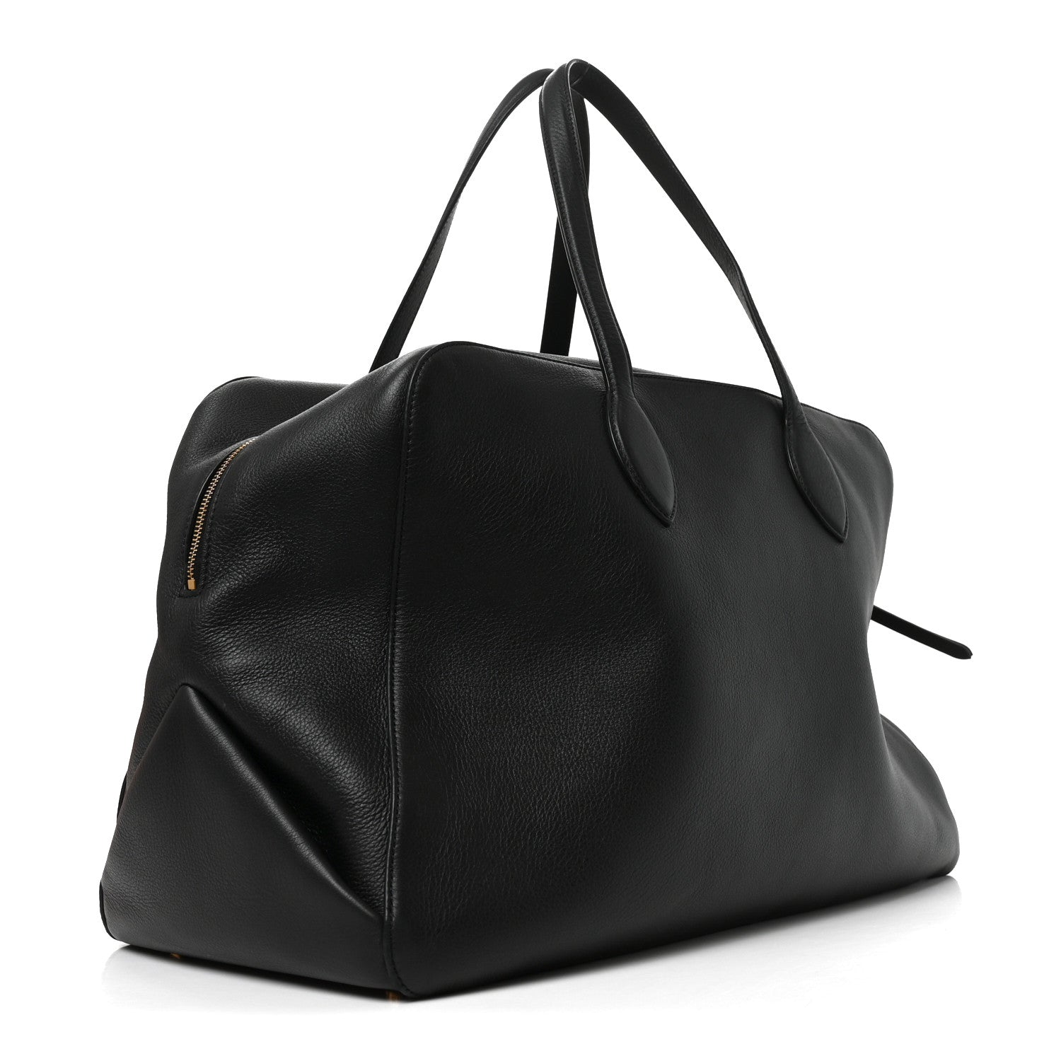 Khaite Pebbled Calfskin Large Maeve Weekender Bag Black 3 of 9