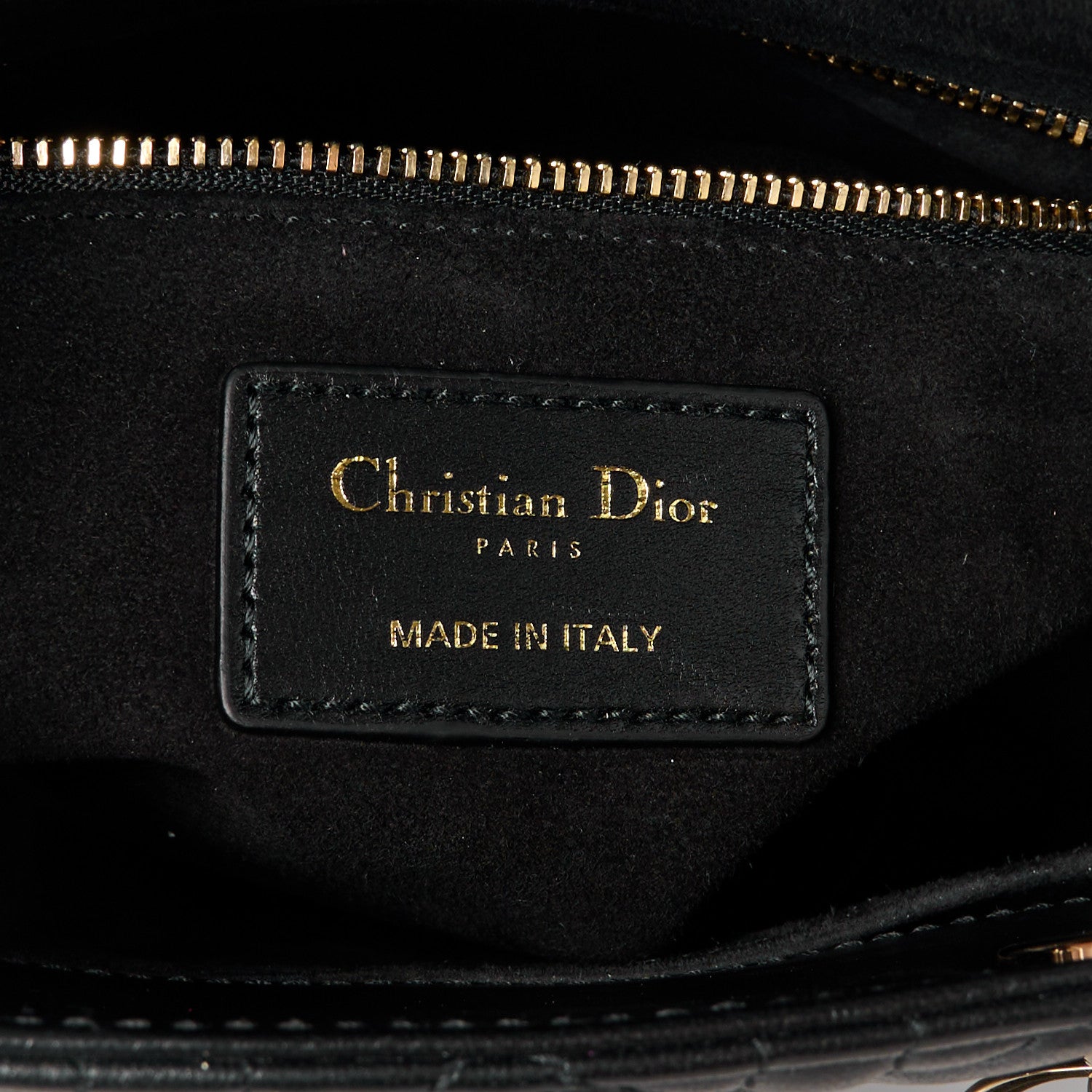 Christian Dior Lambskin Cannage Small My ABCDior Lady Dior Black 6 of 10