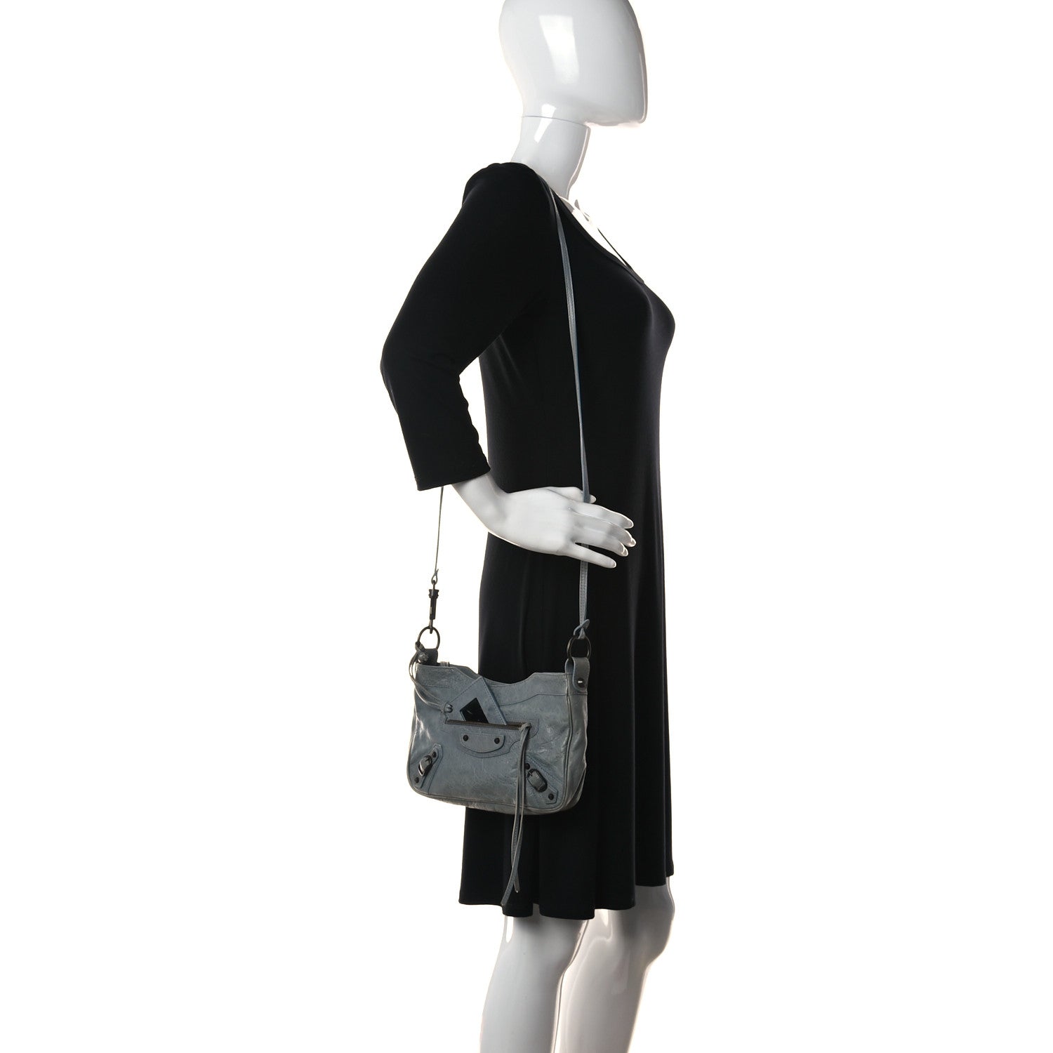 Balenciaga Agneau Classic Hardware Hip Ardoise 2 of 11