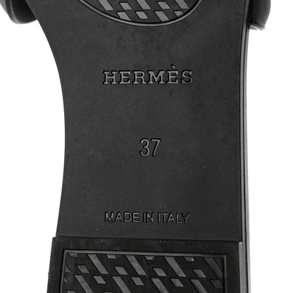 Hermes Rubber Aloha Sandals 37 Black 8 of 8