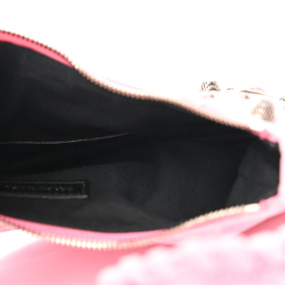 Balenciaga Denim BB Monogram Le Cagole Shoulder Bag XS Pink 7 of 11