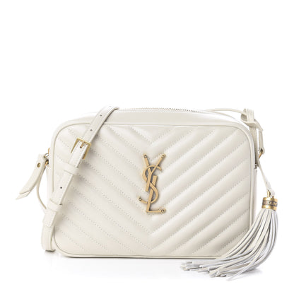 Saint Laurent Calfskin Matelasse Monogram Lou Camera Bag Crema Soft 1 of 13