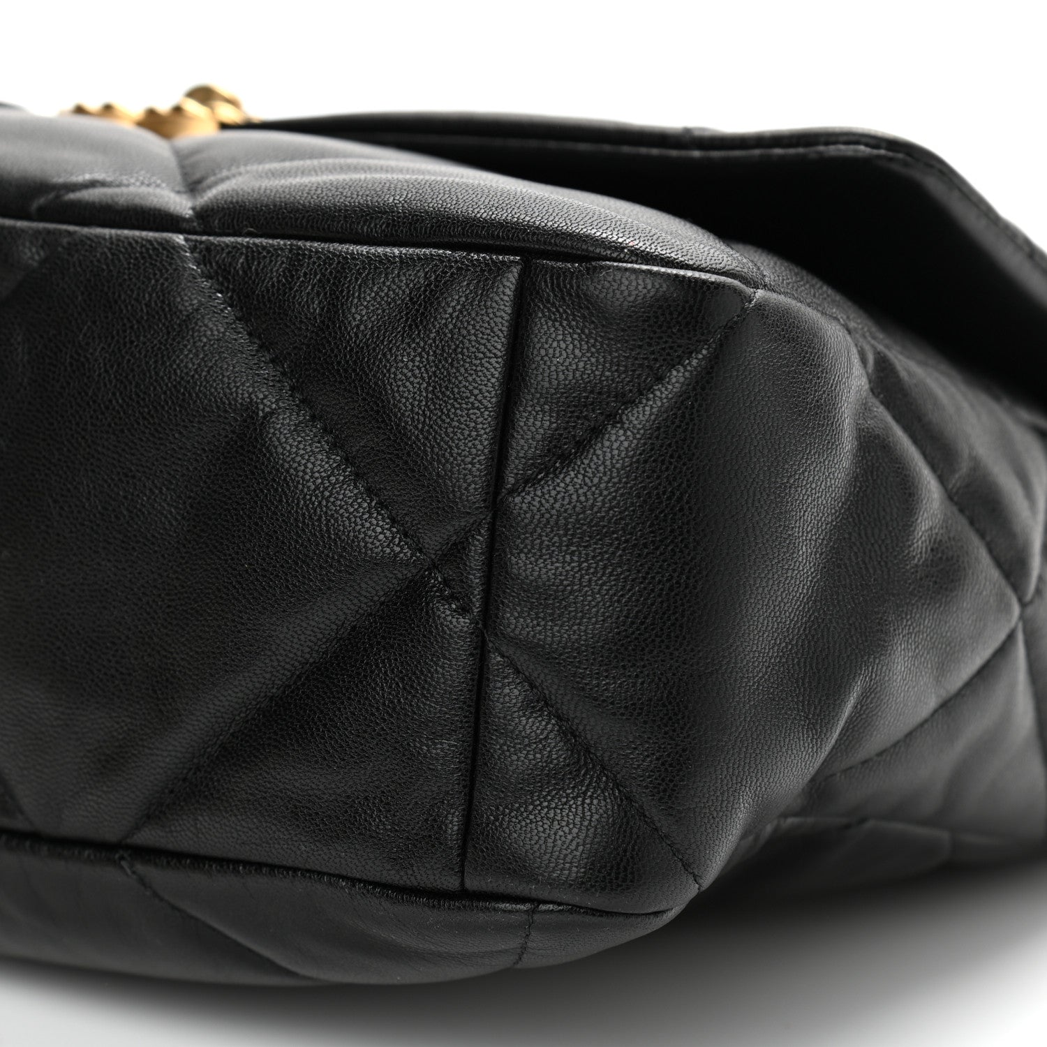 Chanel Lambskin Quilted Large Chanel 19 Flap Black 9 of 10