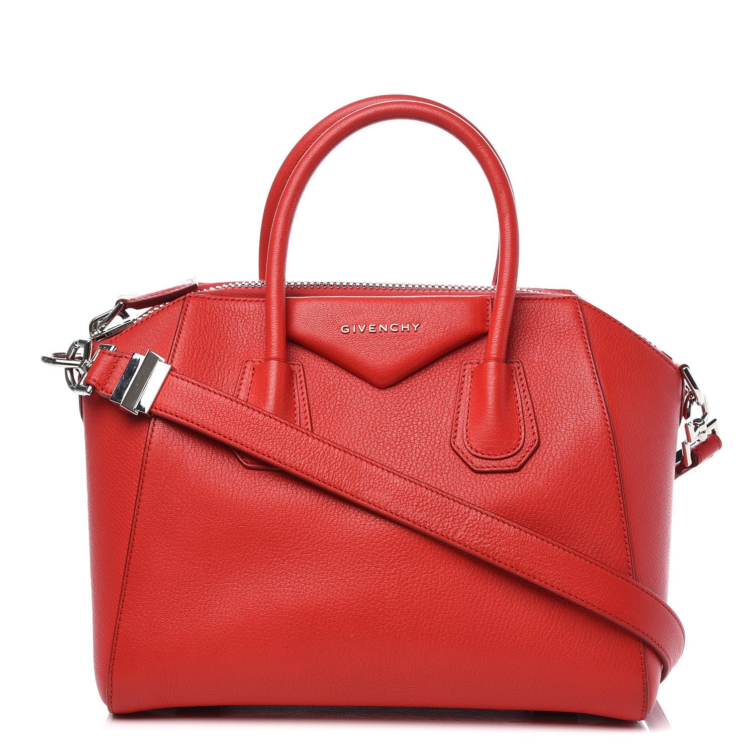 Givenchy Sugar Goatskin Small Antigona Medium Red 1 of 13