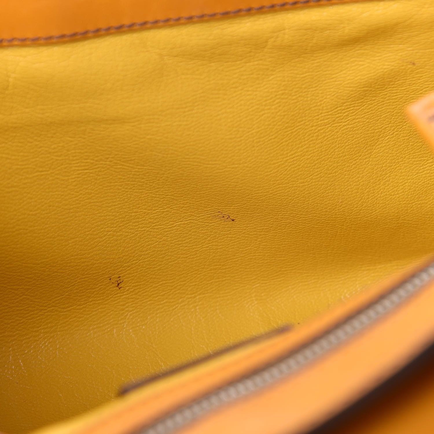 Prada Vitello Shoulder Bag Ocra Noce 9 of 13