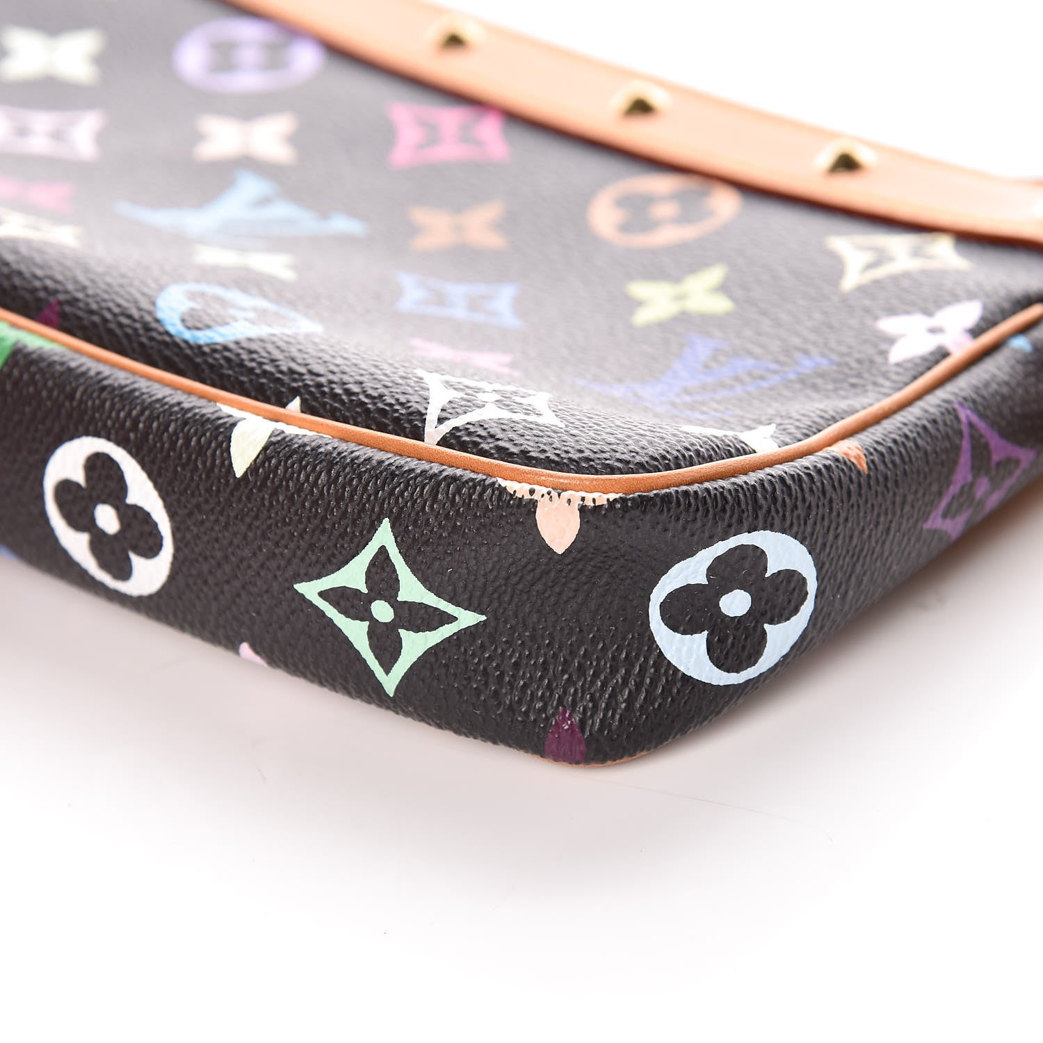 Louis Vuitton Monogram Multicolor Pochette Accessories Black 11 of 13