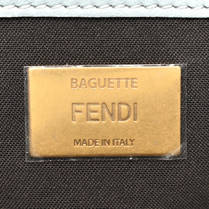 Fendi Nappa FF 1974 Embossed Baguette Anice 6 of 12