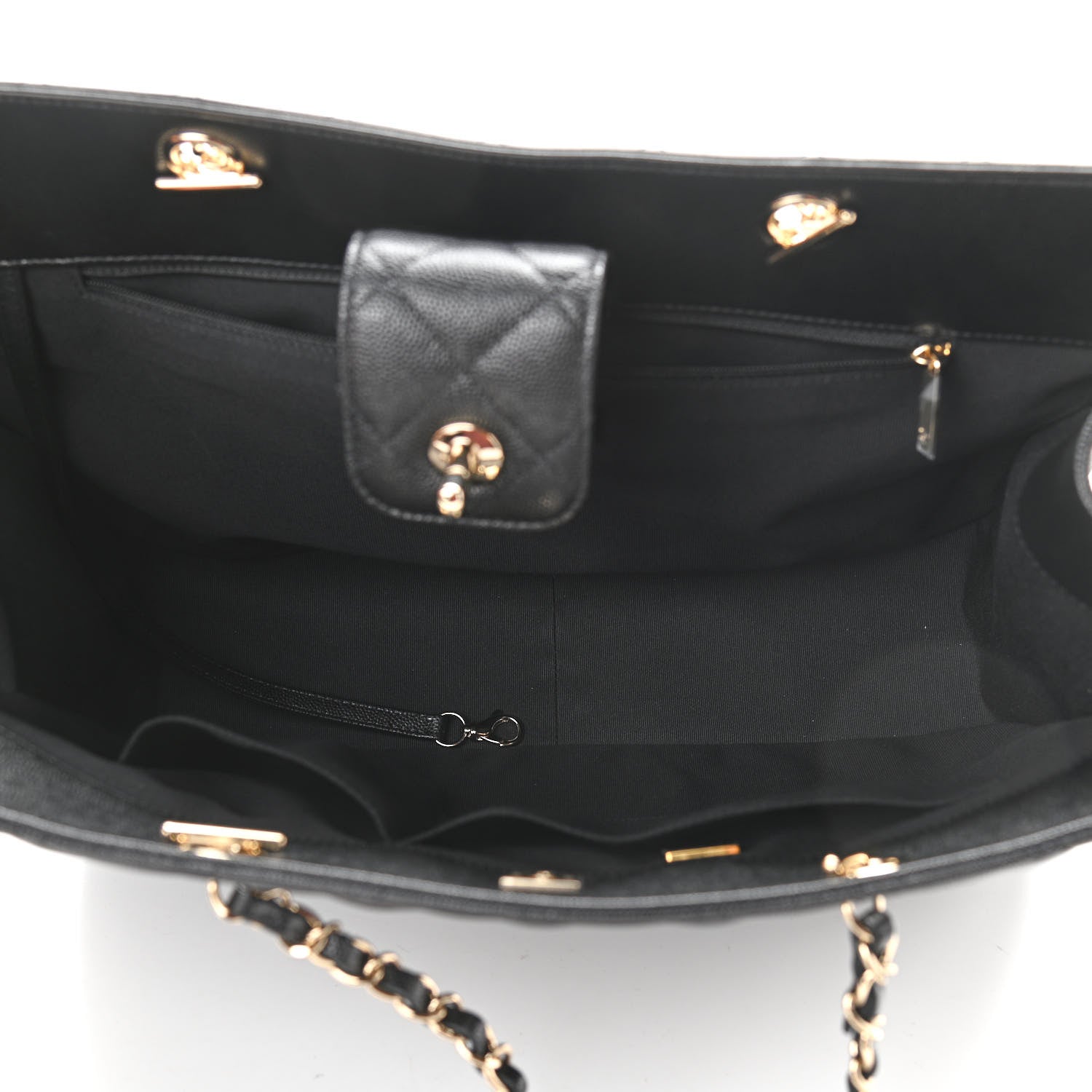 Chanel Caviar Quilted Large Shopping Tote Black 5 of 11