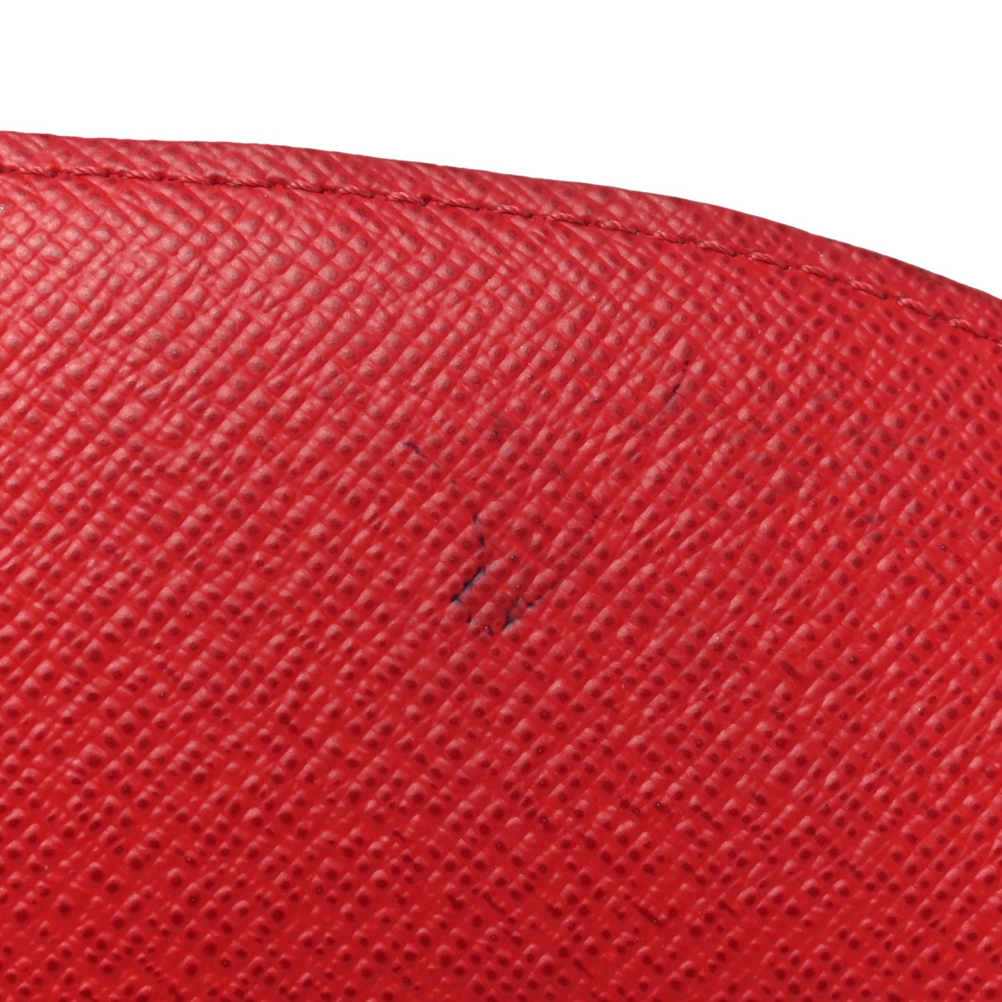 Damier Ebene Emilie Wallet Red