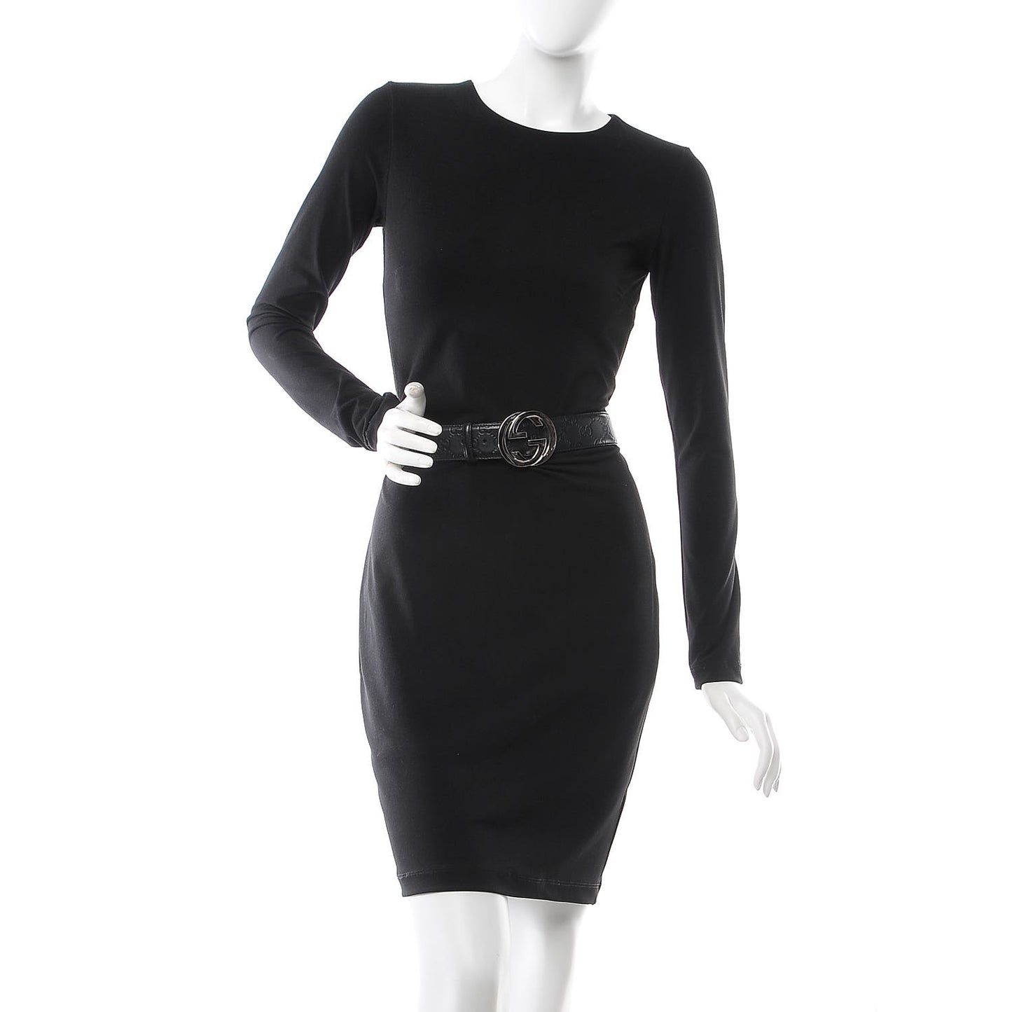 Guccissima Interlocking G Belt 90 36 Black