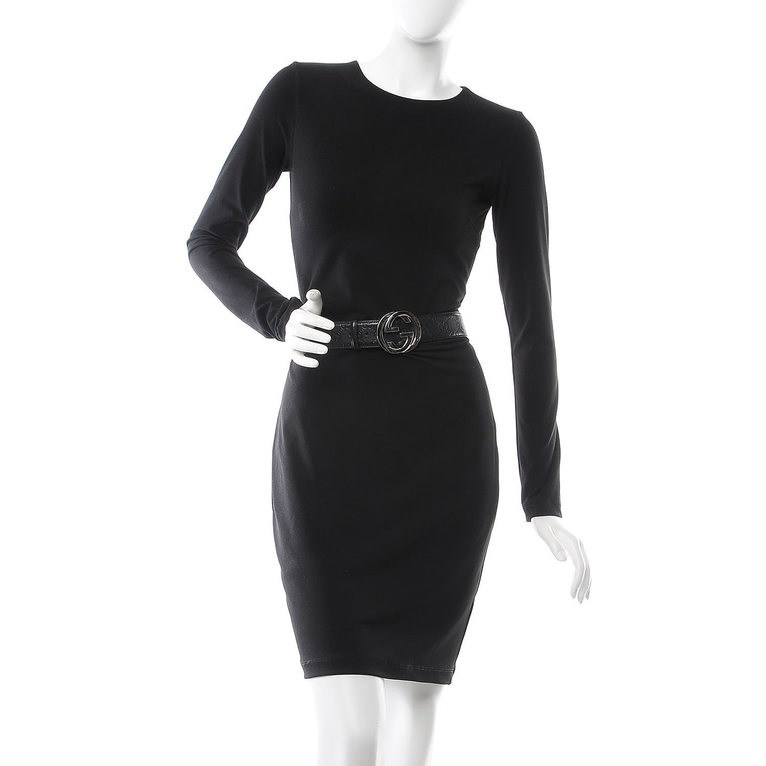 Gucci Guccissima Interlocking G Belt 90 36 Black 2 of 11