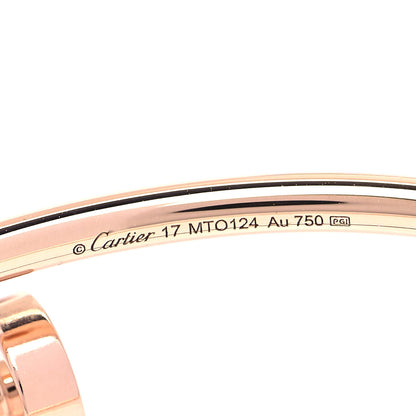 Cartier 18K Pink Gold Small Juste Un Clou Bracelet 17 4 of 5