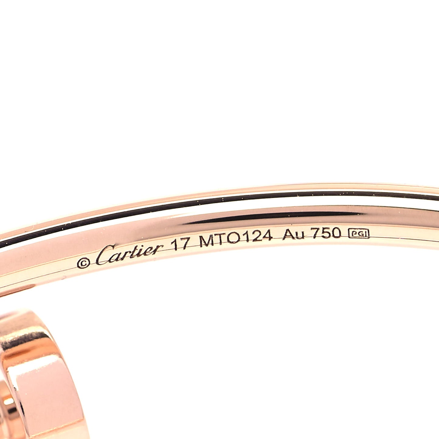 18K Pink Gold Small Juste Un Clou Bracelet 17