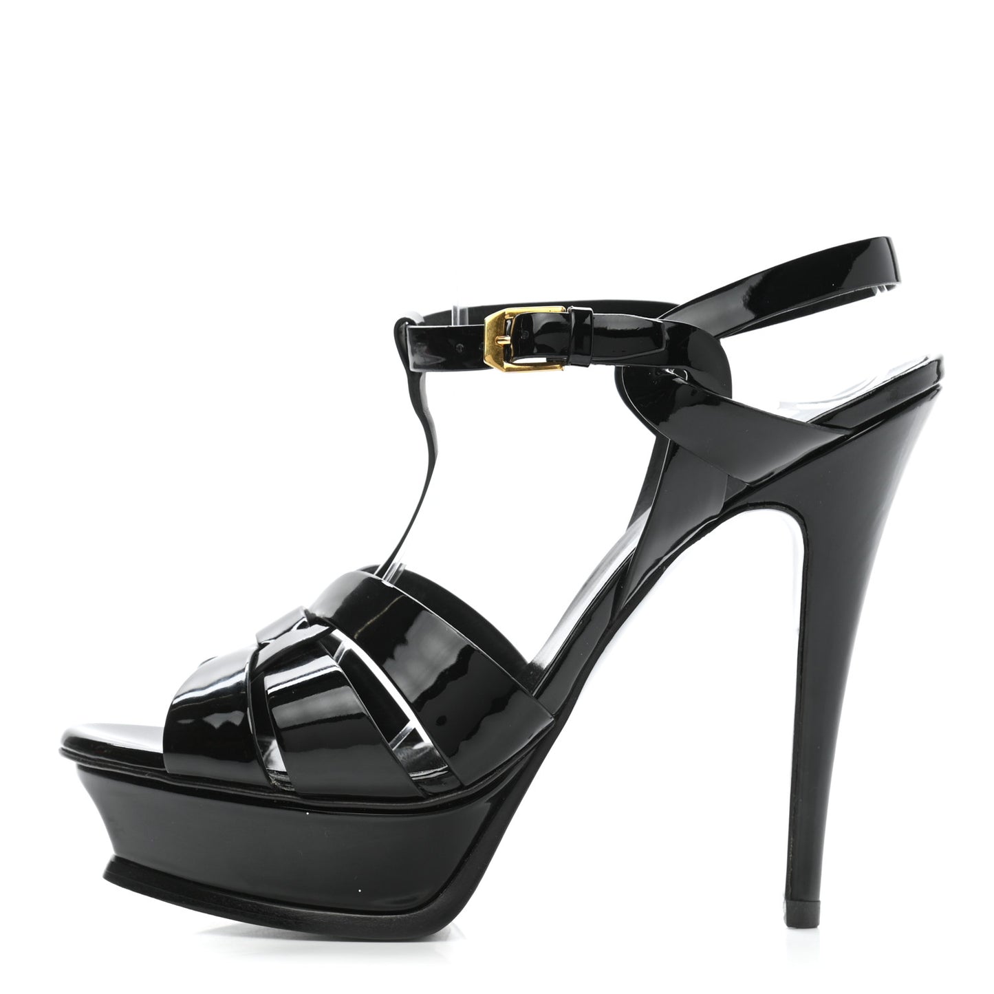 Patent Tribute 105 Platform Sandals 38.5 Black
