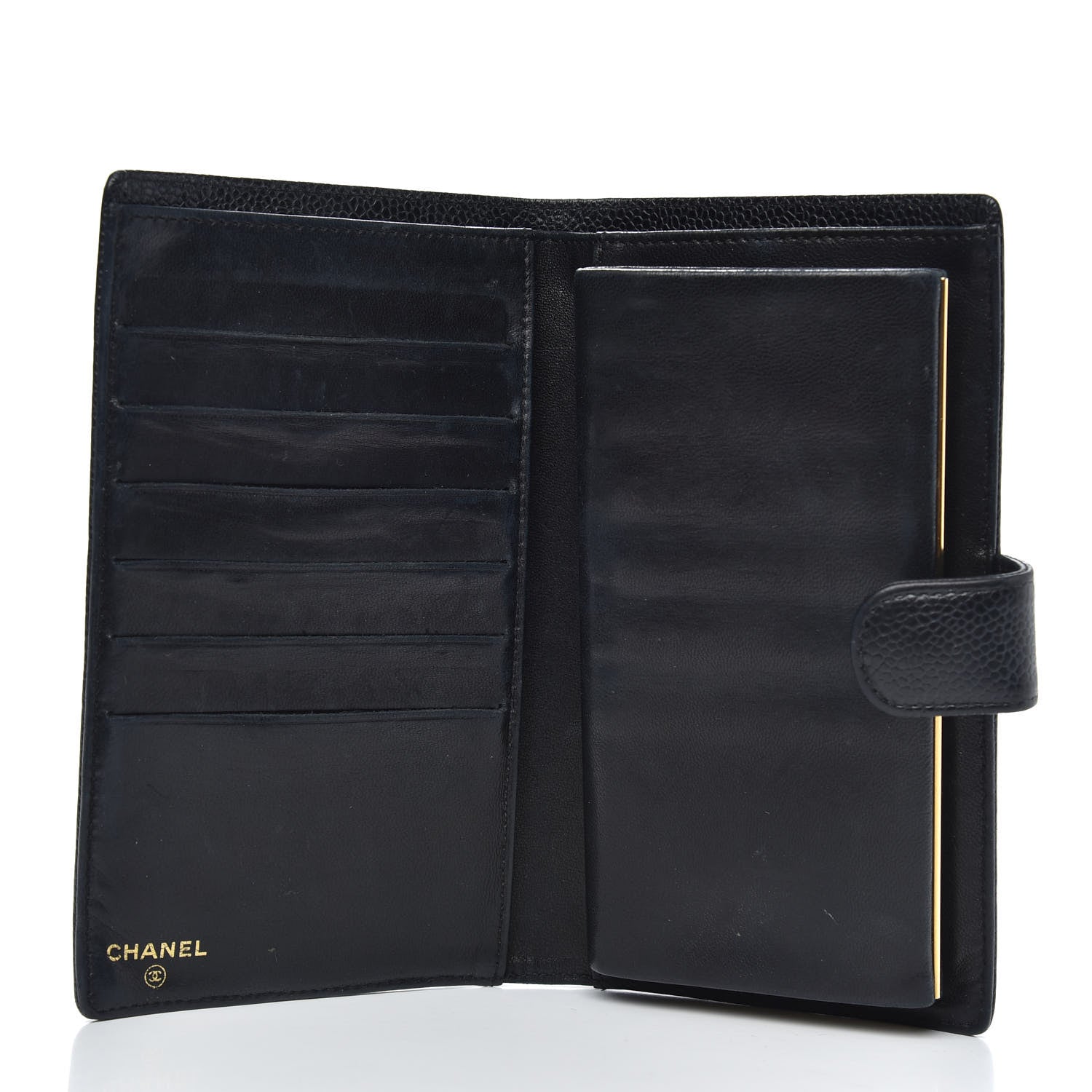 Chanel Caviar Timeless CC French Wallet Black 5 of 12