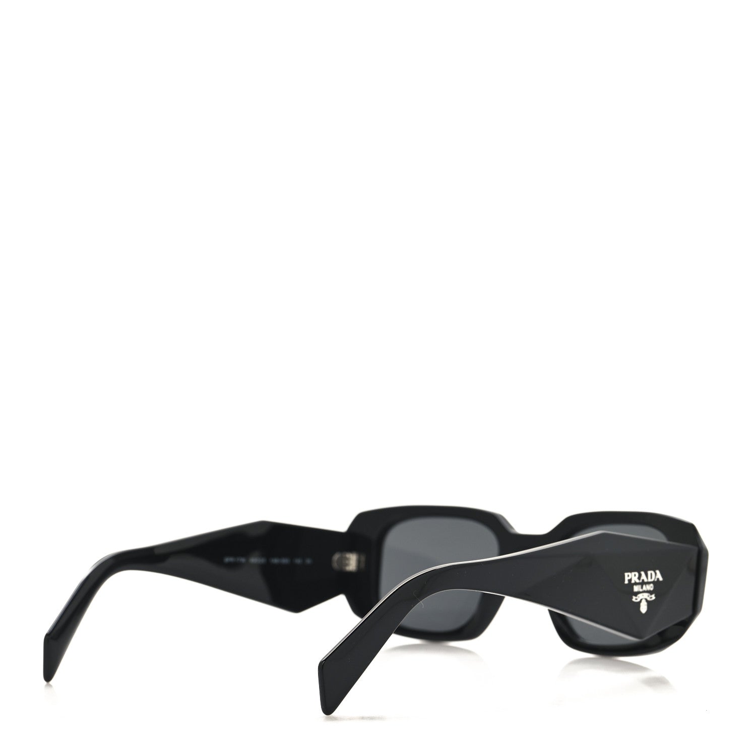 Prada Acetate Symbole Sunglasses SPR 17W Black 4 of 7