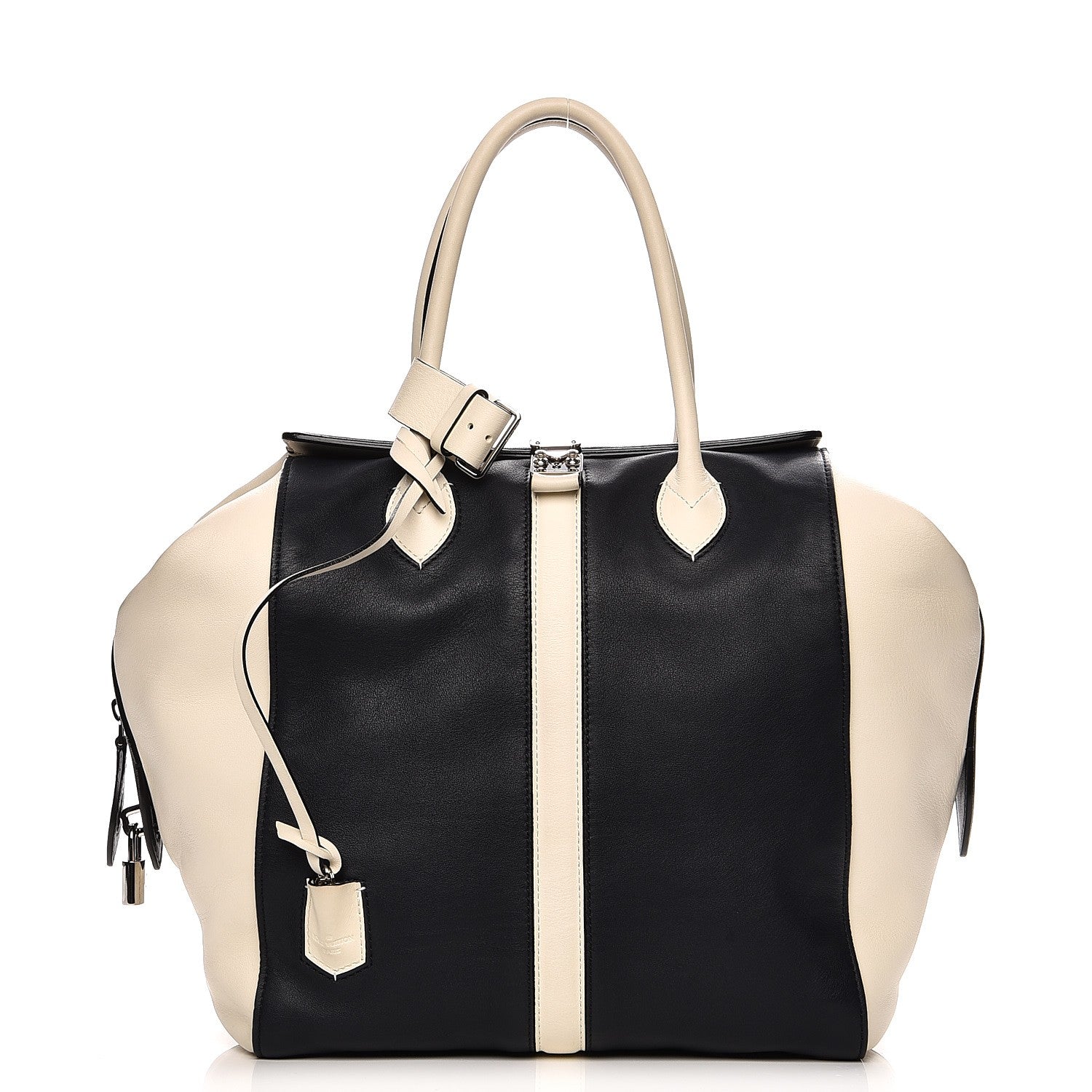 Louis Vuitton Calfskin Suship North South Speedy Navy White 1 of 8