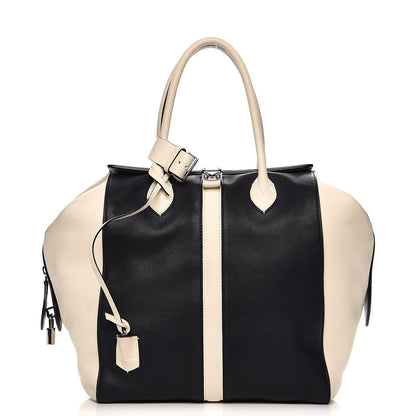 Louis Vuitton Calfskin Suship North South Speedy Navy White 1 of 8