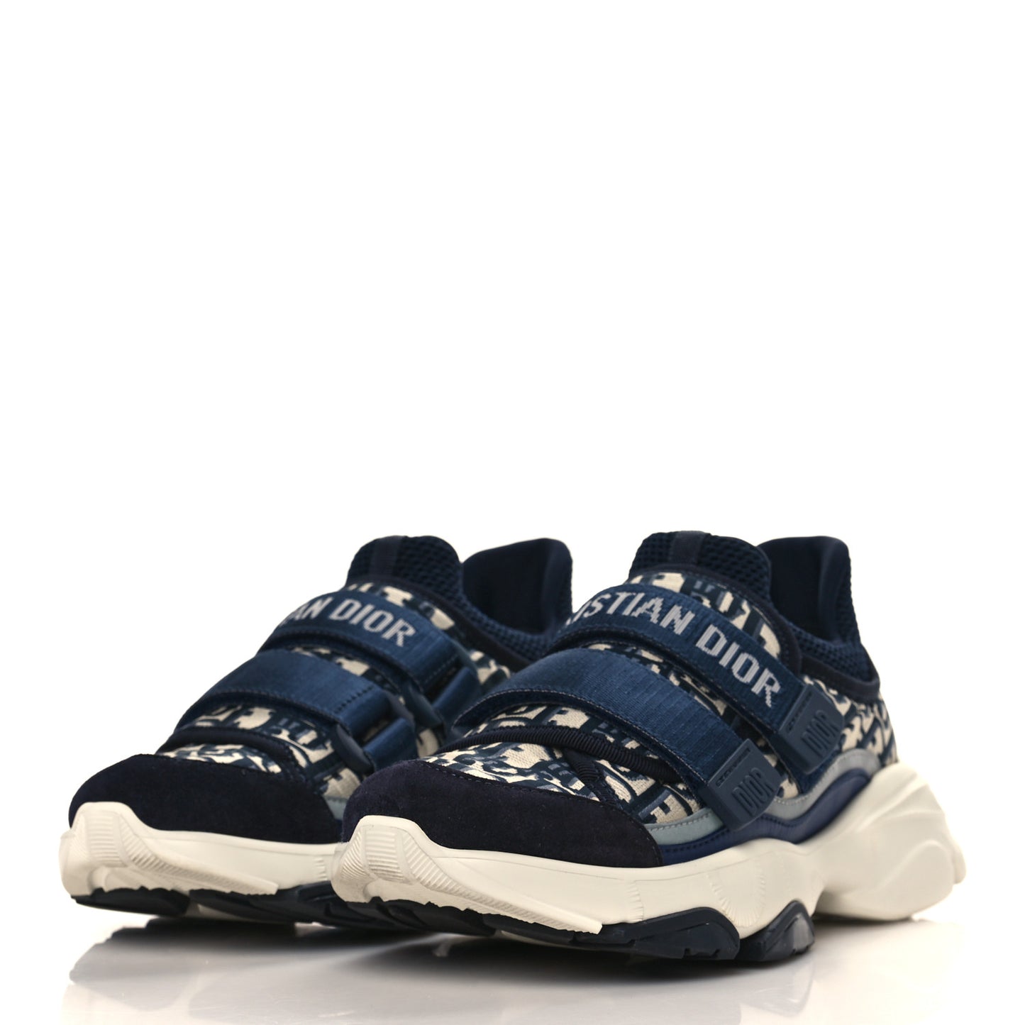 Technical Fabric Oblique Womens D-Wander Sneakers 36.5 Deep Blue