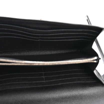 Hermes Epsom Kelly Longue Wallet Black 6 of 11