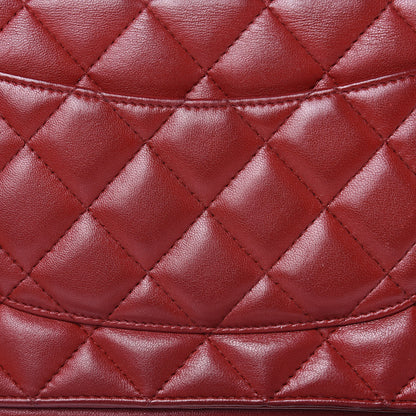 Chanel Lambskin Quilted Wallet On Chain WOC Red 13 of 15