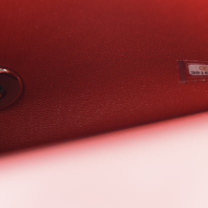 Chanel Lambskin Quilted Mini Rectangular Flap Red 9 of 11