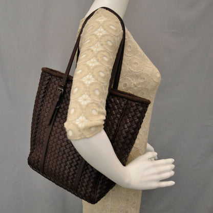 Bottega Veneta Nappa Intrecciato Shoulder Bag Ebano 2 of 7