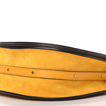 Chloe Calfskin Suede Medium Nile Bracelet Bag Dark Ochre 6 of 10