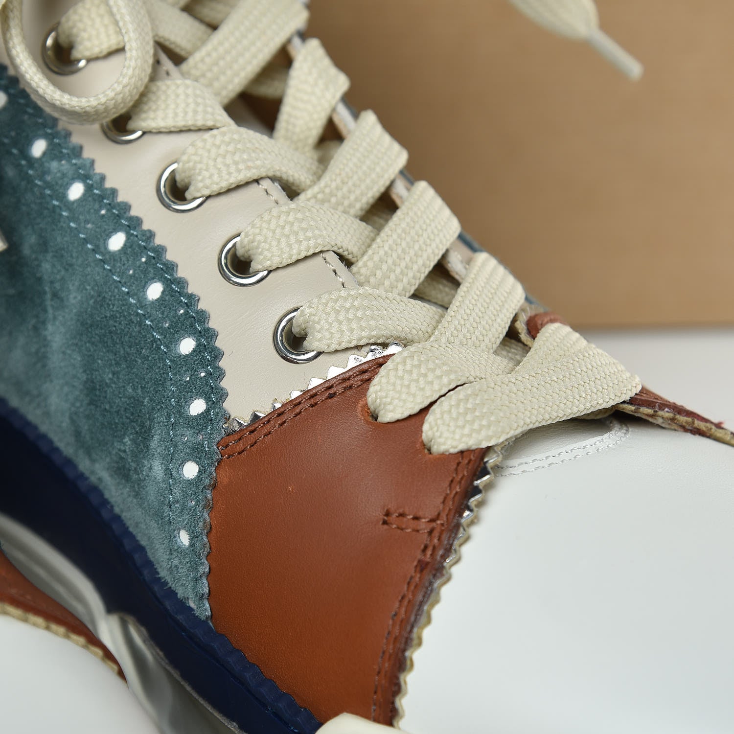 Christian Louboutin Calfskin Patent Veau Velours Spikes Mens Loubikick Flat Sneakers 41 Multicolor 8 of 10
