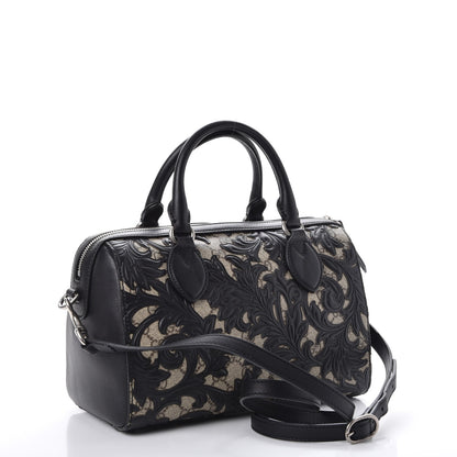 Gucci GG Supreme Monogram Arabesque Small Boston Black 3 of 15