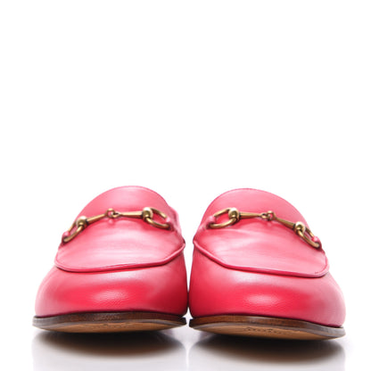 Gucci Lambskin Womens Brixton Horsebit Loafers 39 Hot Pink 2 of 12