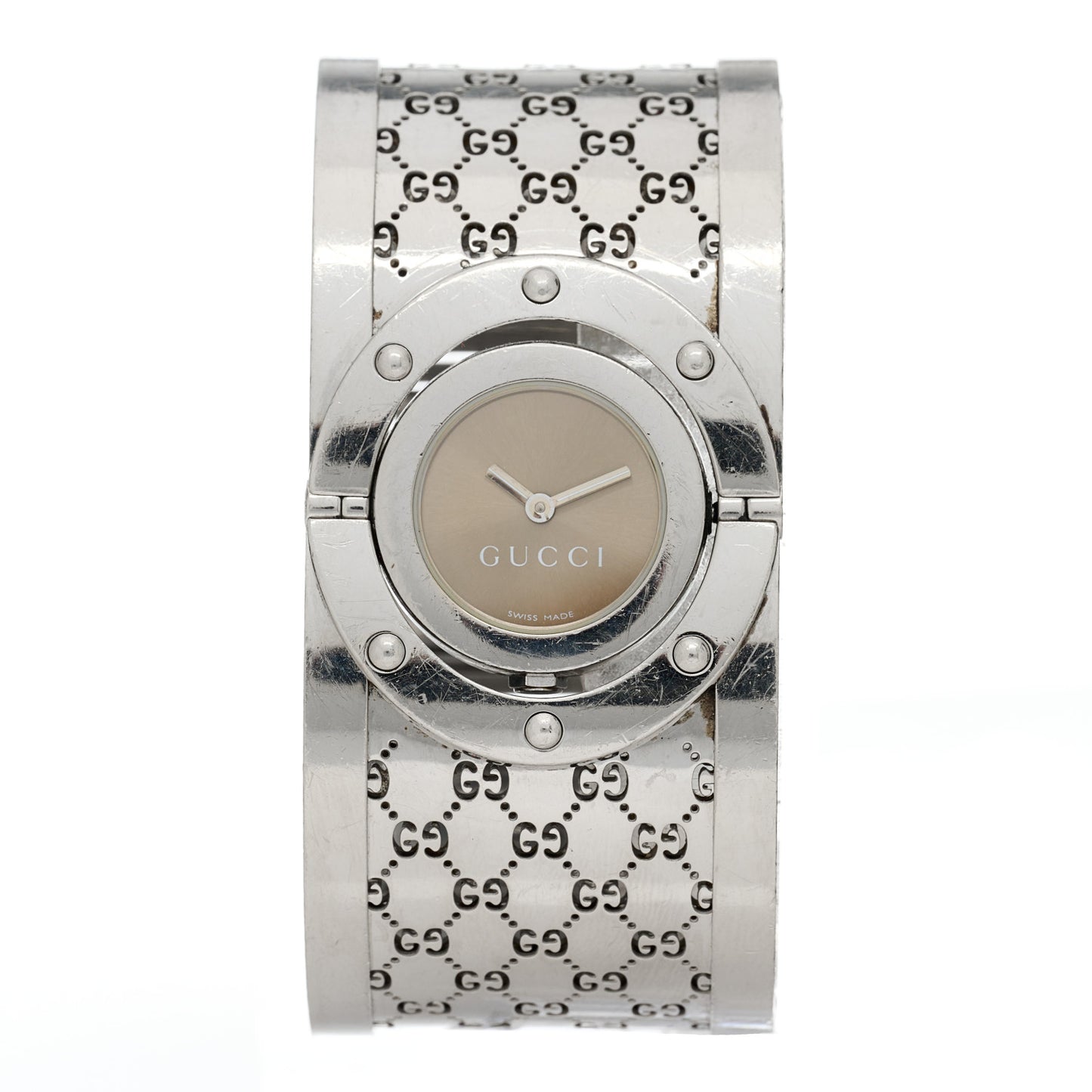 Stainless Steel 33mm Twirl Quartz Watch Brown