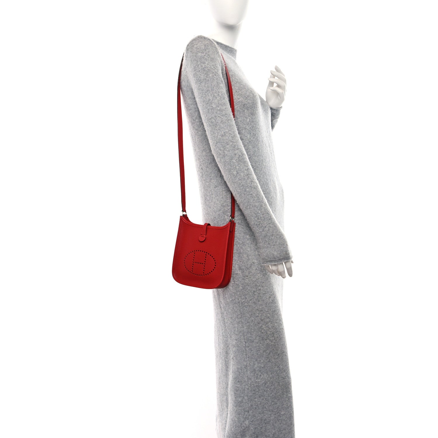 Hermes Epsom Evelyne TPM Vermillion 2 of 9