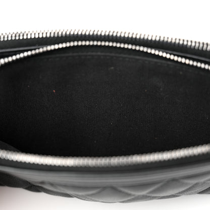 Chanel Calfskin Quilted Small Boy Clutch With Chain Black 16 of 17