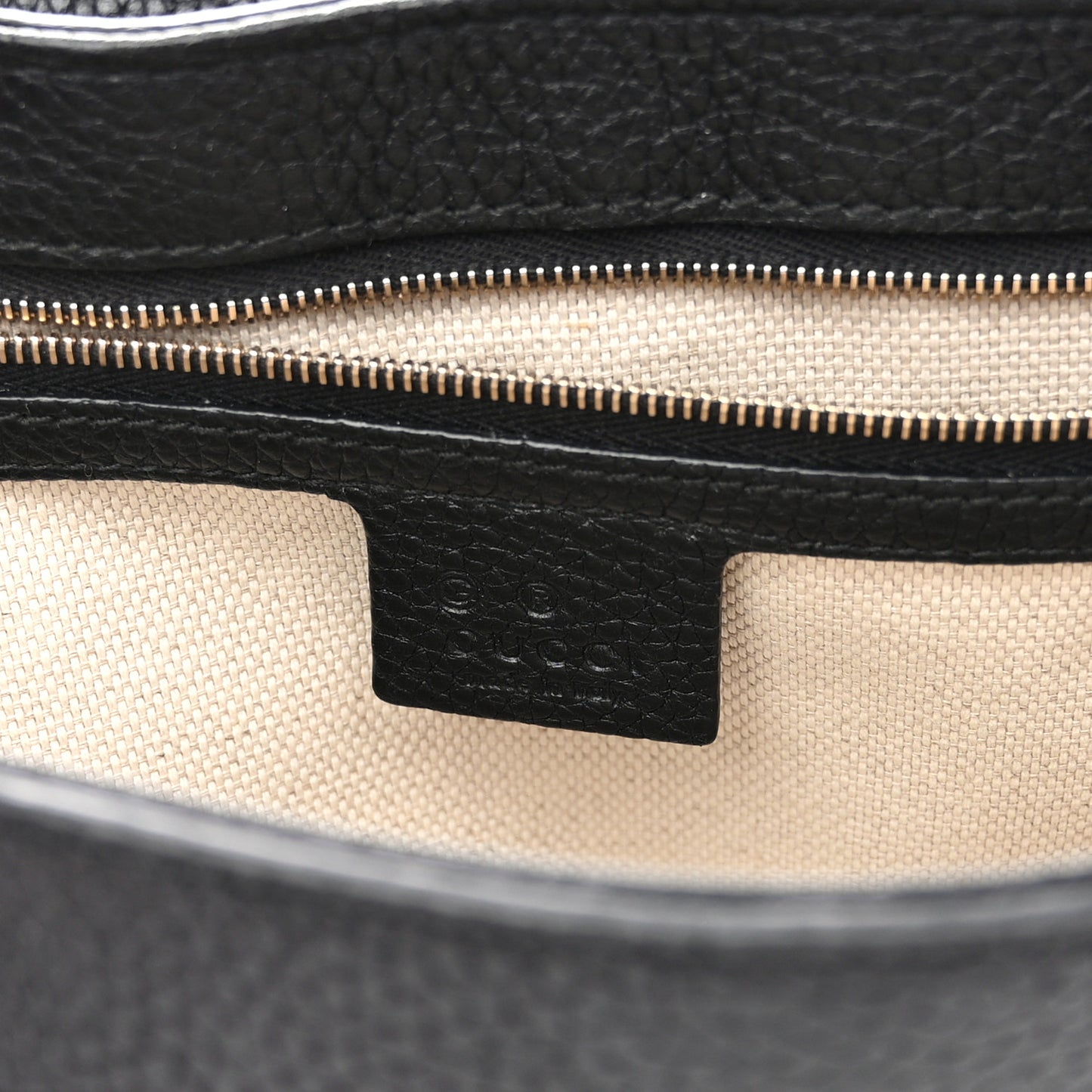 Pebbled Calfskin Medium Soho Flap Crossbody Black