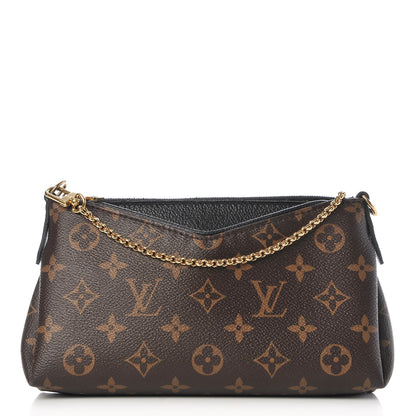 Louis Vuitton Monogram Pallas Clutch Black 1 of 10