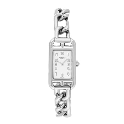 Hermes Stainless Steel 17mm Nantucket Quartz Watch 1 of 5