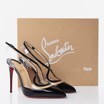Christian Louboutin Patent PVC Cupidetta 100 Pumps 37.5 Black 8 of 8