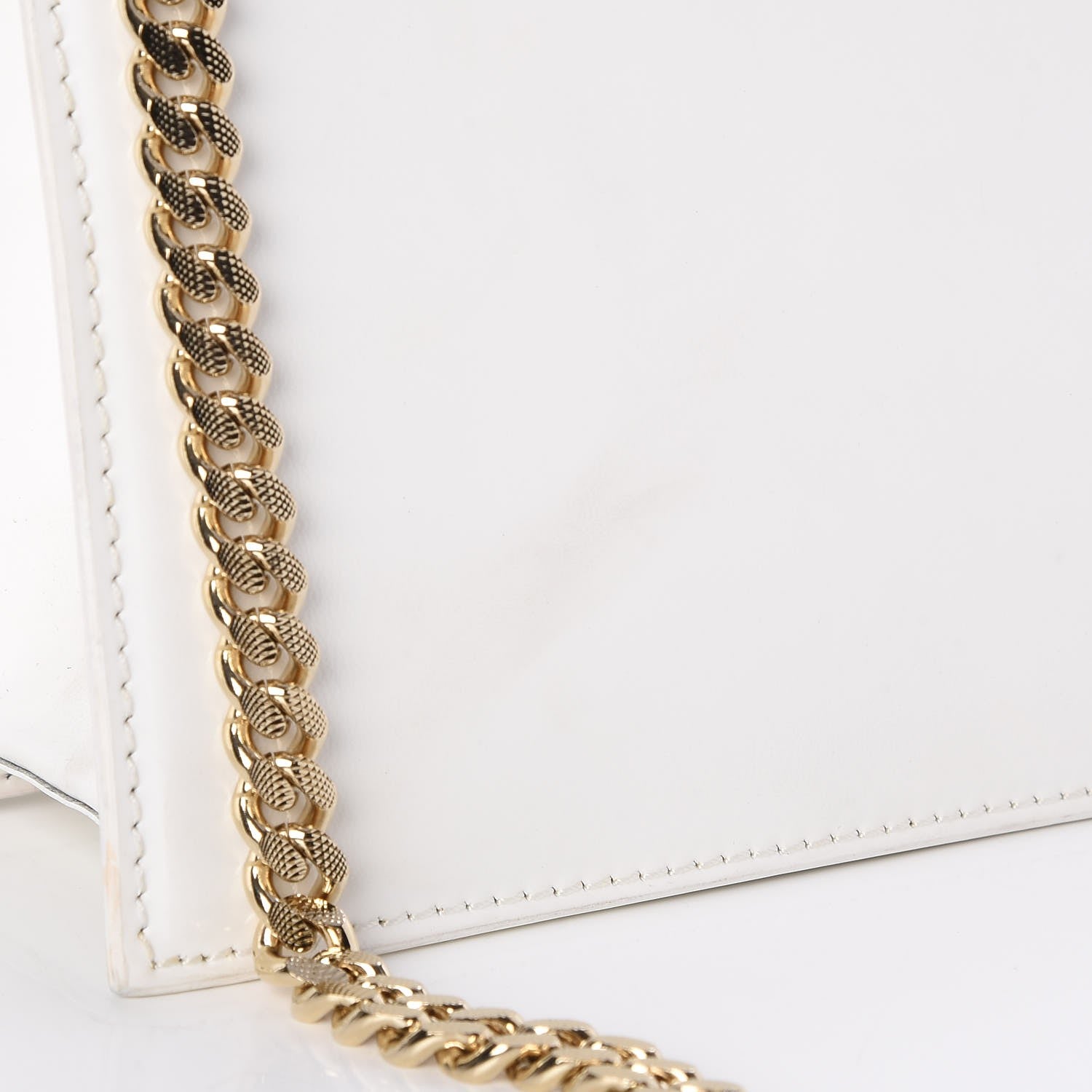 Versace Patent Large Diamante Flap White 8 of 12