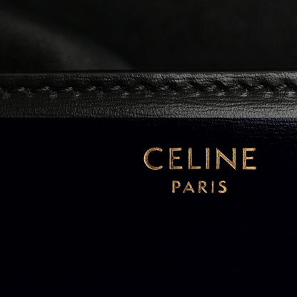 Celine Shiny Calfskin Teen Triomphe Black 6 of 13