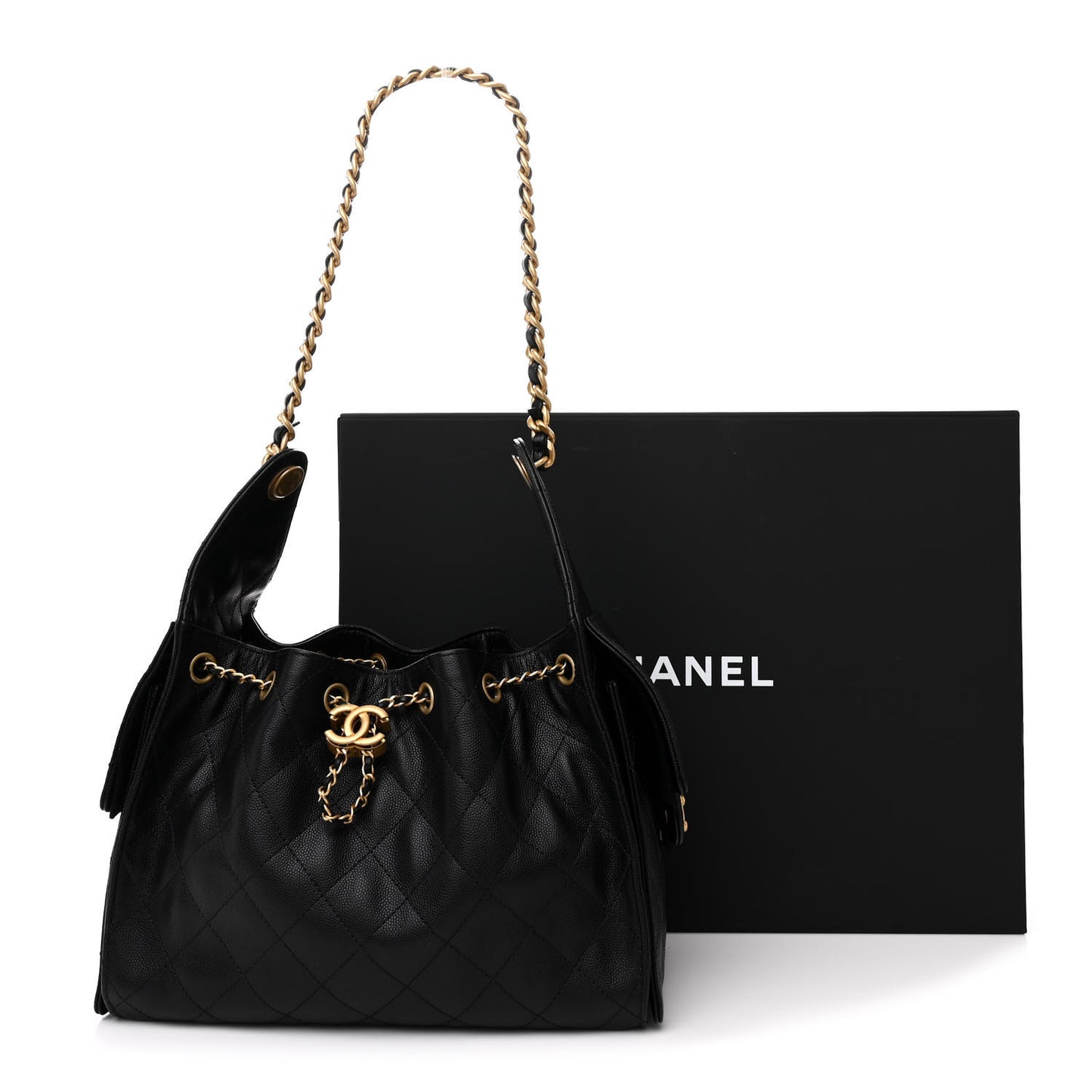 Caviar Quilted Small Chanel 25 Handbag Black