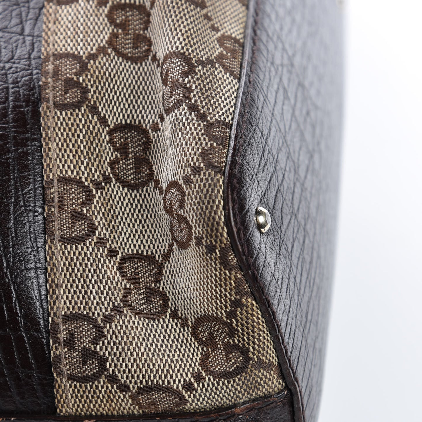 Monogram Medium Hasler Tote Dark Brown